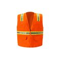 2W International Multi-Pocket Safety Vest, 5X-Large, Orange 8038-A 5XL